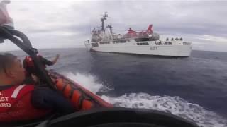 Coast Guard Cutter Valiant conducts counter drug operations