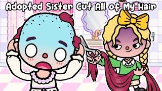 I Lost All My Hair Because of My Jealous Adoptive Sister ‍️ Toca Life World | Toca Boca