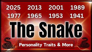 Chinese SNAKE Zodiac Traits, Compatibility & Characteristics.