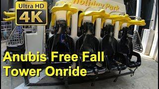 Holiday Park Free Fall Tower Onride 2019 (POV/4K) Anubis Free Fall Drop Tower Holiday Park Haßloch