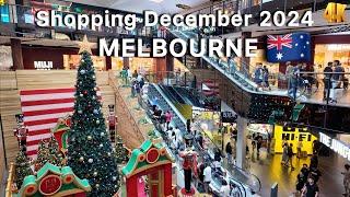 Melbourne Australia Shopping in December 2024 4K Video