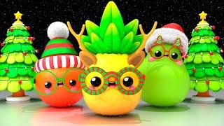 Baby Fruit Dancing - DECORATE THE CHRISTMAS TREE  ⭐ Sensory Videos