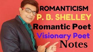 P. B. Shelley as a Romantic Poet | Shelley as a Revolutionary Poet | Romanticism English Literature