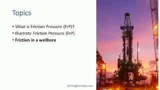 Friction Pressure in a wellbore