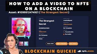 How To Add a Video to NFTs on a Blockchain using AtomicHub | Fast Blockchain Tutorial | WAXio EOSio