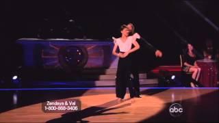 Val Chmerkovskiy & Zendaya dancing Samba on DWTS 4-8-13