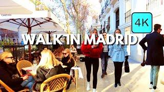 [4kspain] Walking around Madrid National Archaeological Museum, salamanca district rich people live