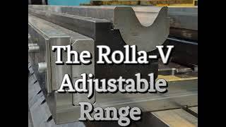 Rolla-V Press Brake Tooling Adjustable Range