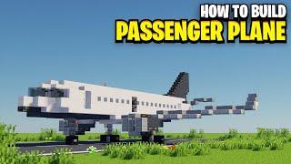 How To Build A PASSENGER PLANE In Minecraft! (Updated)