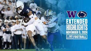 Washington at Penn State | Extended Highlights | Big Ten Football | 11/9/2024