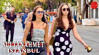 Istanbul Sultanahmet The Most Touristy Area Walking Tour  4K