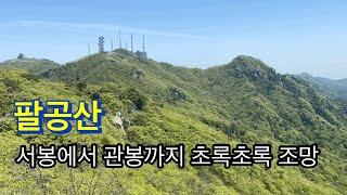 240504 / 팔공산 / 서봉에서 관봉까지 초록초록 조망 / 수태골-서봉-비로봉-동봉-염불봉-도마재-바른재-삿갓봉-느패재-은해봉-방아덤-노적봉-관봉(갓바위)-갓바위주차장/