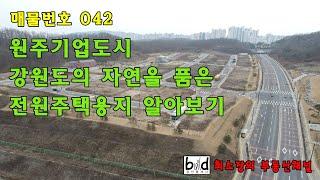 매물번호 042 [원주시 부동산] 강원도의 자연을 품은 원주기업도시 단독주택용지 알아보기