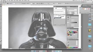 Darth Vader Starwars Typography Art Brush Illustrator