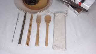 bamboo tableware set