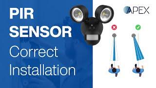  How to install a spotlight with PIR sensor correctly 