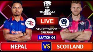 Live Scotland vs Nepal, 6th Match - Live Cricket Score, Commentary Live Scotland vs Nepal