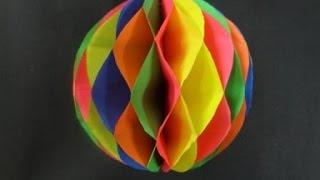 Paper Crafts: How to make a Paper Honeycomb Ball