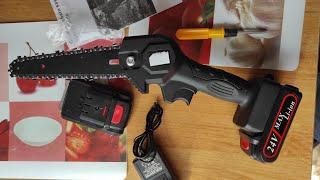 Banggood - DC 24V 6 Inch Cordless Electric Chain Saw Wood Mini Cutter 550W