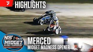 USAC Midget Madness Opener at Merced Speedway 11/24/24 | Highlights