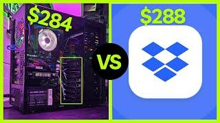 SAS NAS vs Dropbox 1 Year Subscription, You Decide! 16TB