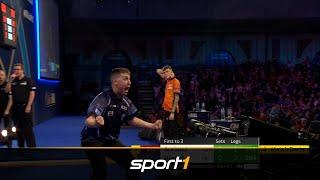 9-Darter im Decider! WM-Debütant Borland lässt Ally Pally explodieren | SPORT1 - DARTS WM 2022