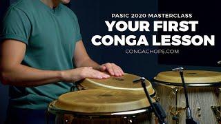 How to Play Congas for Beginners | Your Very First Conga Lesson | CongaChops.com PASic Masterclass