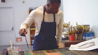 Chris Ofili at Crown Point Press, 2008 (4 minutes)