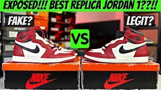 BEWARE!!!! JORDAN 1 LOST AND FOUND REAL VS. FAKE | DETAILED COMPARISON