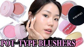 Recent K  Cream type Blusher | Smooth or Glow? VIDIVICI, MAD PEACH, COLORGRAM