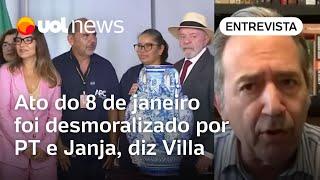 Marco Antonio Villa diz que PT e Janja desmoralizaram atos do 8 de janeiro: 'É equívoco, lamentável'