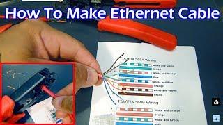 How To Make Ethernet Cable RJ45 - Straight Through & Crossover