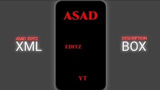 New Trend  | ASad Editz YT | New alight motion video editing |