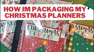 HOW IM PACkAGING MY CHRISTMAS PLANNERS! GREAT PACKAGING TIP!