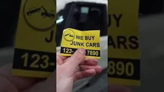 We buy junk cars 