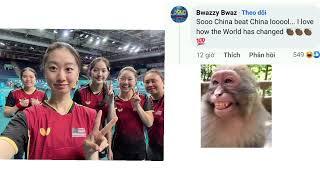 COMMENTS funny: The gold winning USA table tennis team that beat China ..  美国梦!