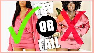 BOOHOO TRIED IT! + MISSGUIDED 2021 TRY ON CLOTHING HAUL I CURVY PLUS SIZE FASHION SIZE 18