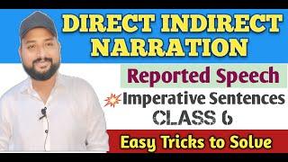 DIRECT INDIRECT IMPERATIVE SENTENCES/ IMPERATIVE SENTENCES DIRECT INDIRECT NARRATION #directindirect