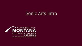 Media Arts Expo 2021 - Sonic Arts Intro