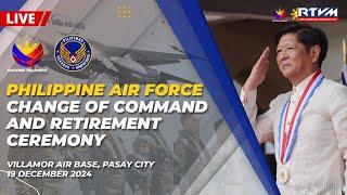 Philippine Air Force Change of Command and Retirement Ceremony 12/19/2024