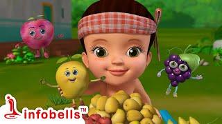 फल विक्रेता चिट्टी - Kids Pretend Play | Hindi Rhymes & Cartoons | Infobells #hindicartoons