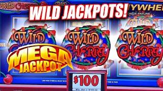 WILD CHERRY HIGH LIMIT ROOM SLOT MACHINE JACKPOT WINS  HUGE WINS