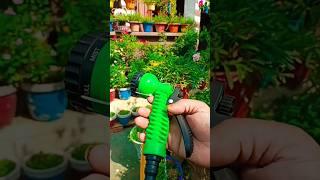 Hokipo 7 Pattern High Pressure Garden Hose Nozzle Water Spray Gun, Plastic#ytshorts #shortsfeed