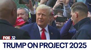 Trump denies knowing about Project 2025