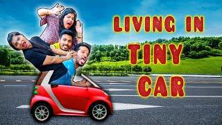 Living In World's Smallest Car For 24 Hours Challenge | Never Seen Before Car | Hungry Birds