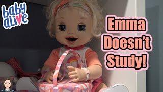 Baby Alive Emma Doesn't Study! | Kelli Maple