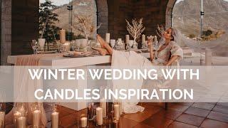 Winter Wedding With Candles Inspiration