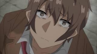 sakuta breaks down and cry - Bunny Girl senpai (hey that rhymed)