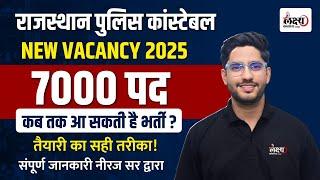 Rajasthan Police Constable New Vacancy 2025 | पद 7000+ Rajasthan Police Constable Age, Qualification