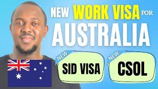 NEW SKILLS IN DEMAND WORK VISA FOR AUSTRALIA